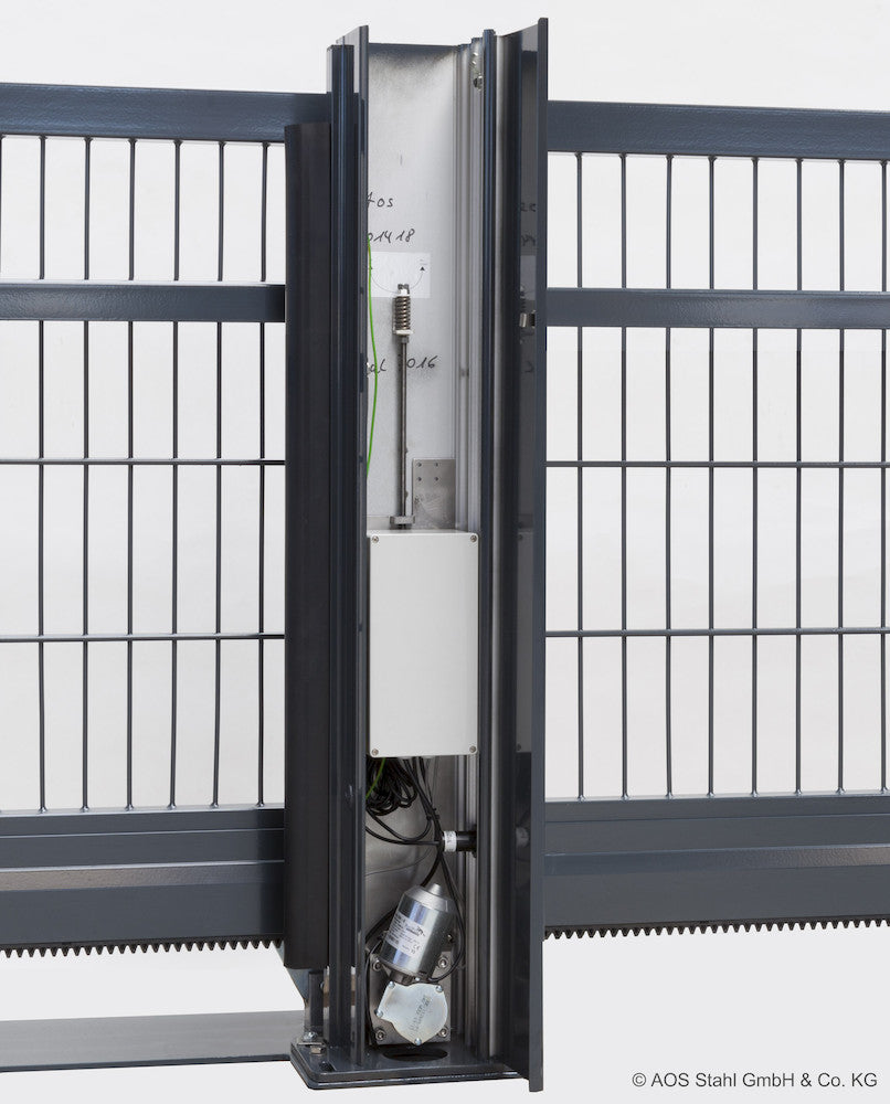 Schiebetor V-Star F60 integriert elektrisch betrieben bis 450 cm Lichte Weite